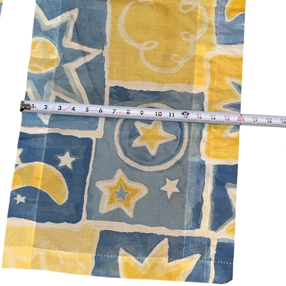 Vintage 90s Dan River Celestial Sun Moon Stars Valances 82x16